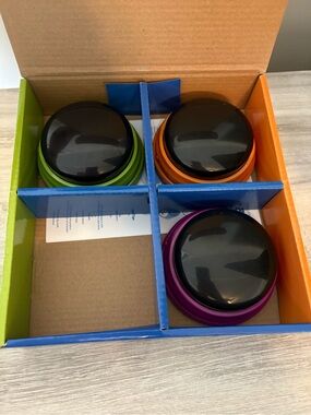 Learning Resources Voice Recordable Buzzers Classroom Game Educational Toy Set 3
